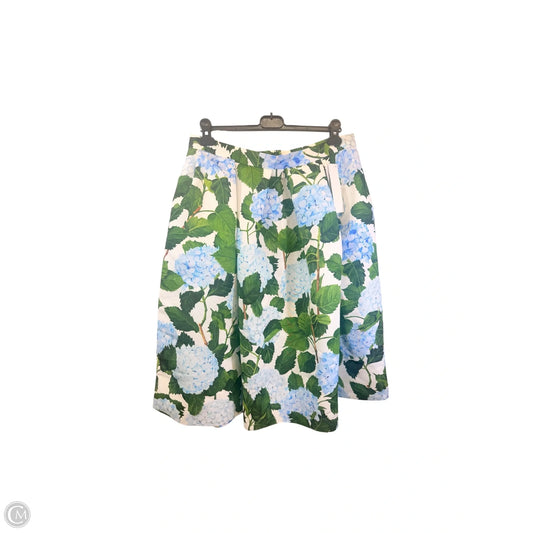 Skirt Designer By Oscar De La Renta In Blue & Green, Size: 16