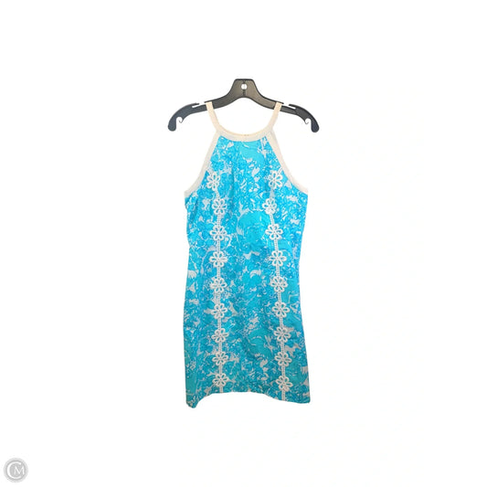 Dress Designer By Lilly Pulitzer In Blue & White, Size: 4
