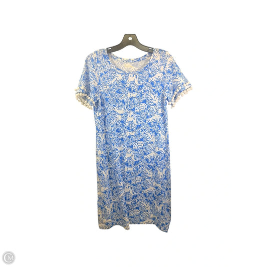 Dress Designer By Lilly Pulitzer In Blue & White, Size: S