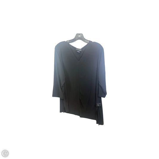 Top Long Sleeve By Attitude In Black, Size: 1x