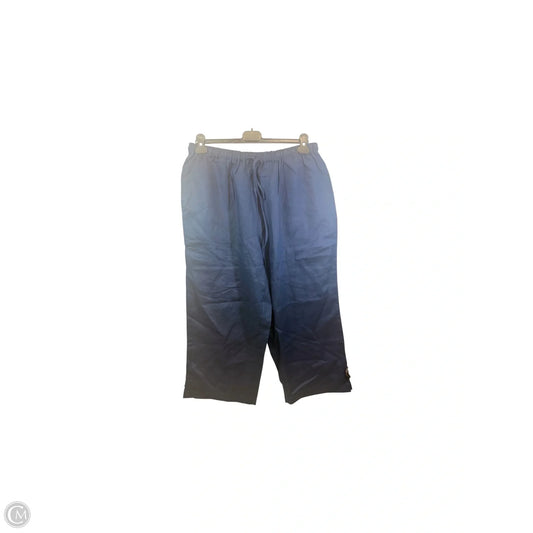 Pants Linen By Silhouttes In Blue, Size: 1x