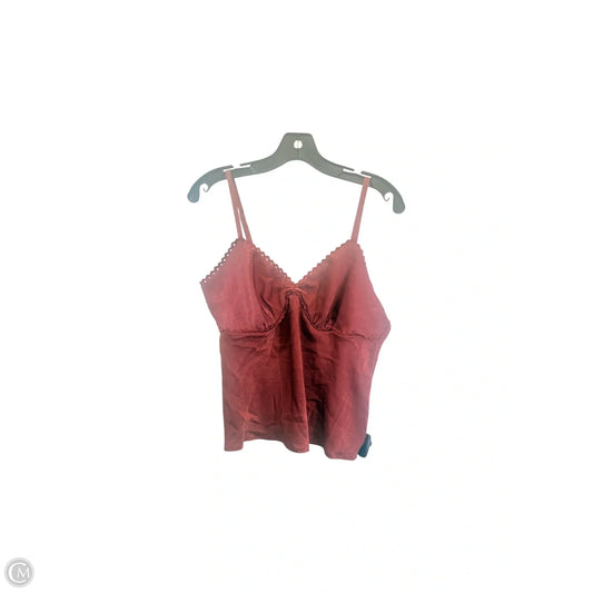 Tank Top By No Boundaries In Maroon, Size: L