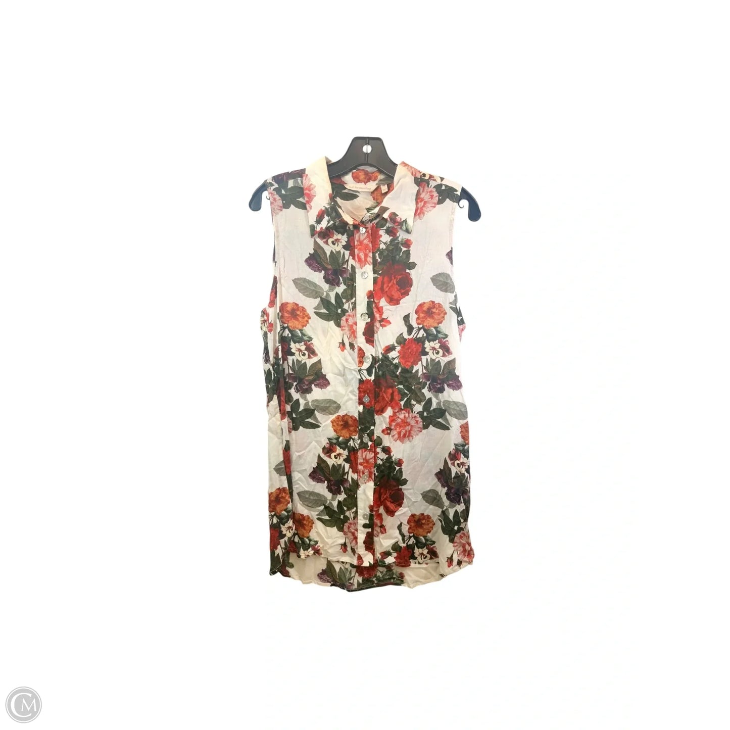 Tunic Sleeveless By Soft Surroundings In Floral Print, Size: Mp