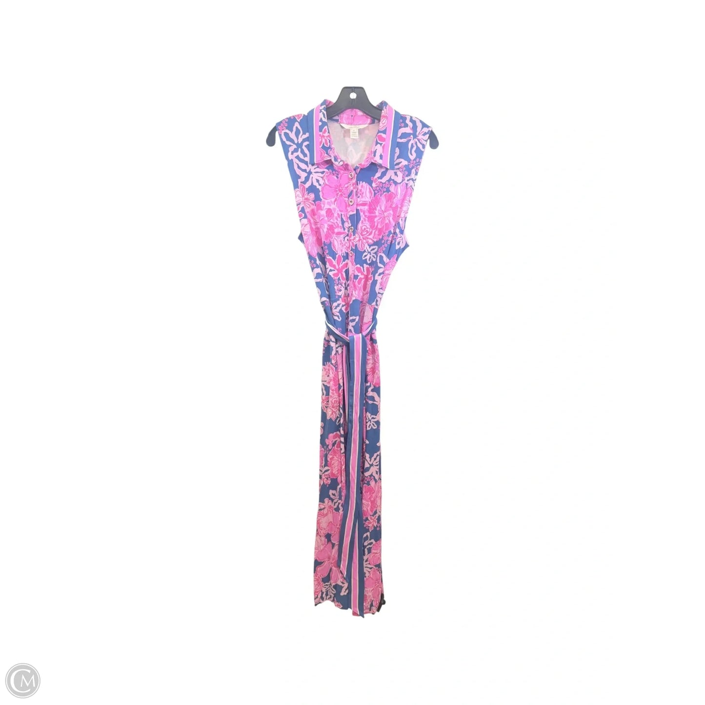 Dress Designer By Lilly Pulitzer In Blue & Pink, Size: Xl