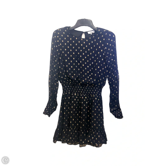 Dress Party Midi By Nsr In Black & Gold, Size: M