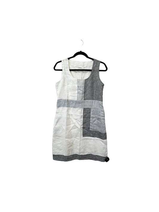 Grey & White Dress Designer Cmc, Size S