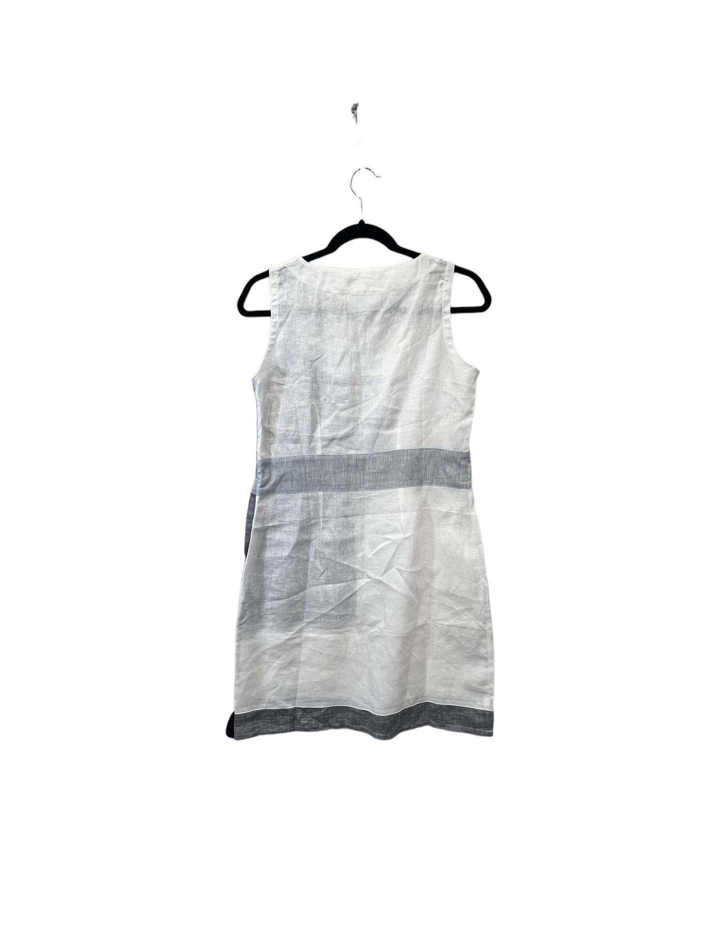 Grey & White Dress Designer Cmc, Size S