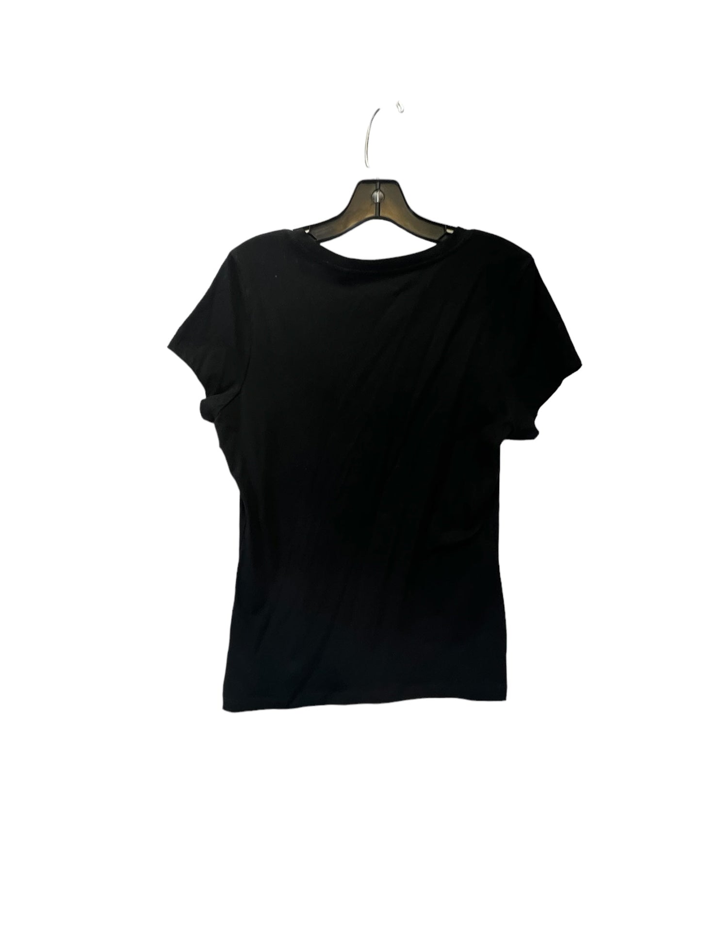 Black Top Short Sleeve Basic Guess, Size L