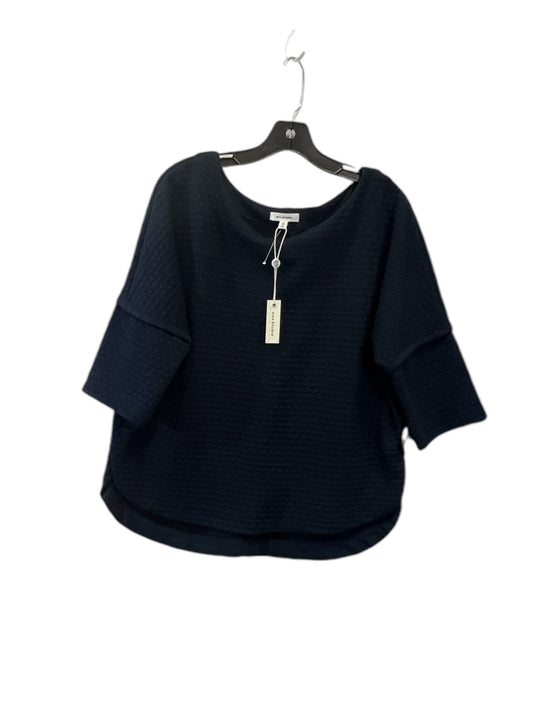 Top 3/4 Sleeve By Max Studio In Navy, Size: M