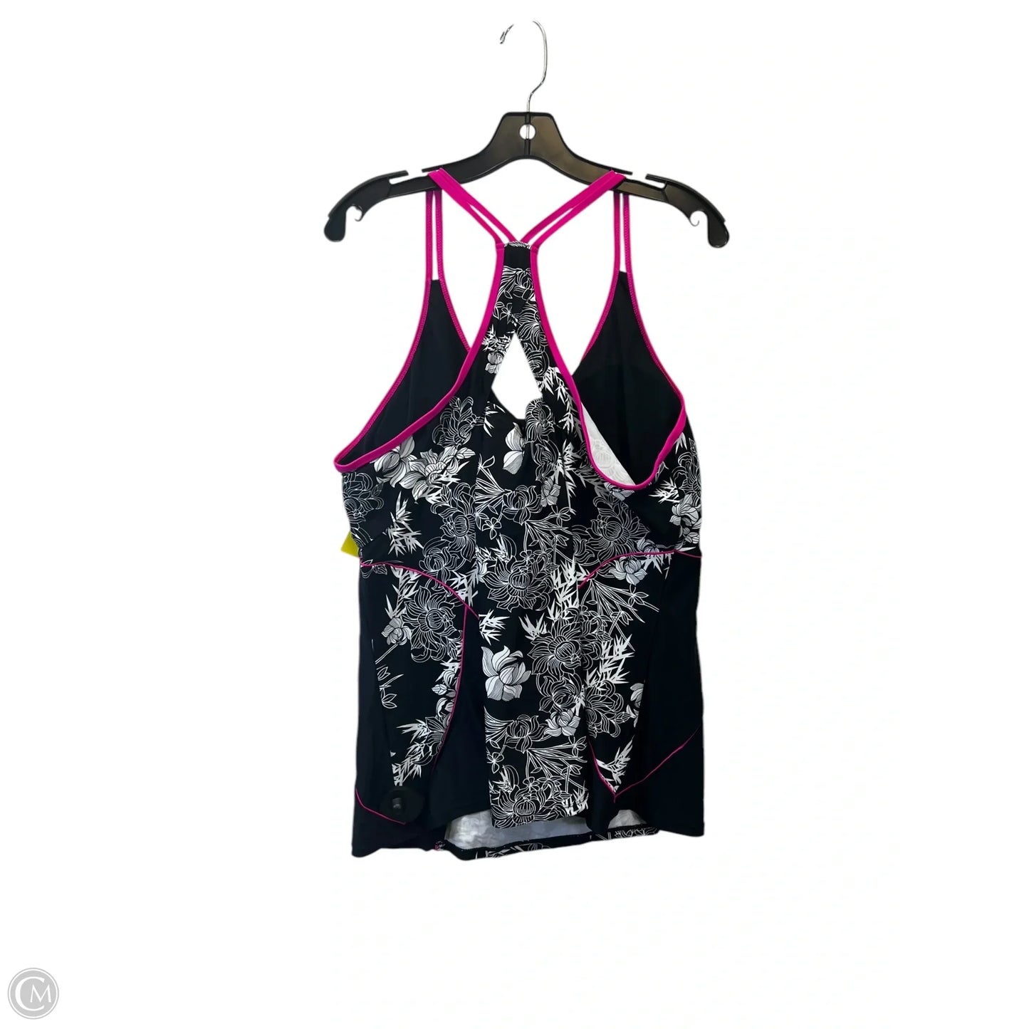 Swimsuit 2pc By Cmc In Black & Pink, Size: 3x