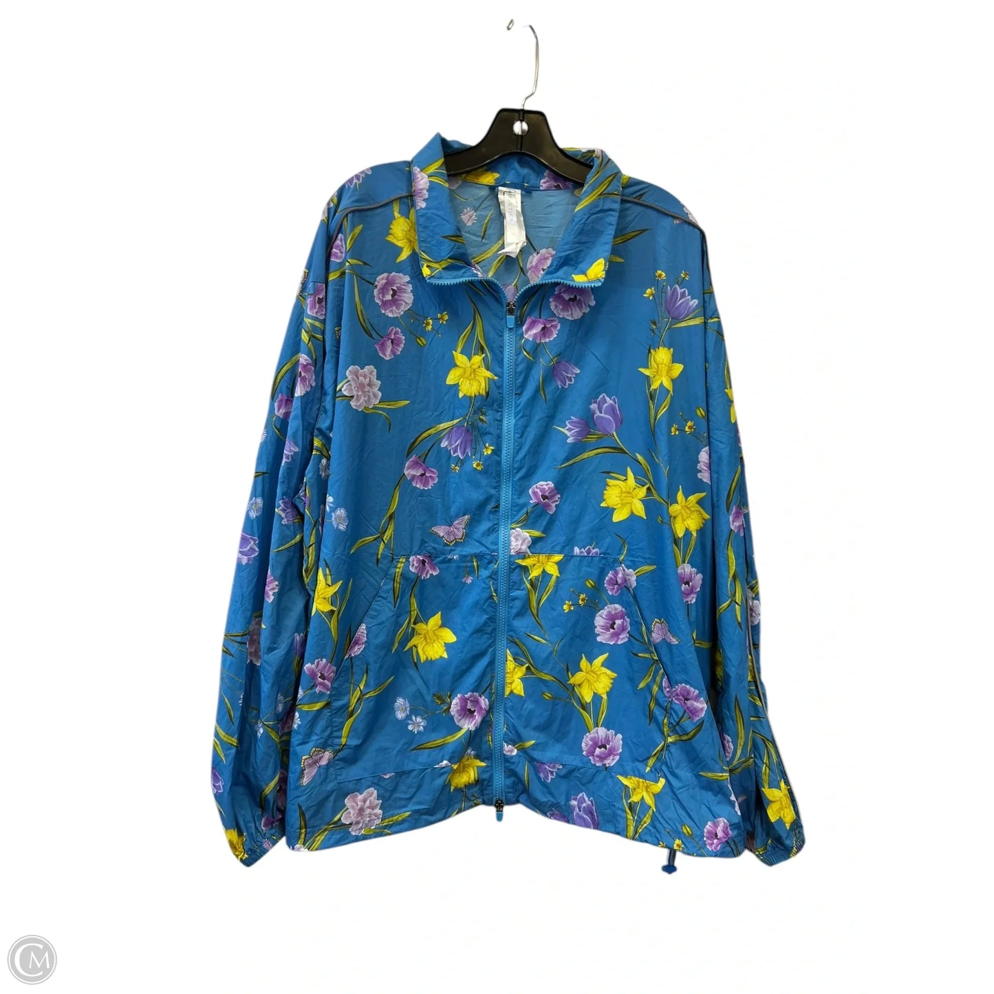 Athletic Pants 2pc By Fabletics In Floral Print, Size: 2x