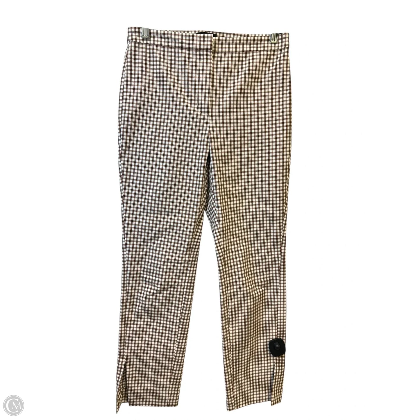Pants Designer By Theory In Plaid Pattern, Size: 4
