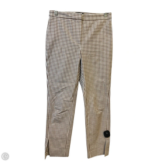 Pants Designer By Theory In Plaid Pattern, Size: 4