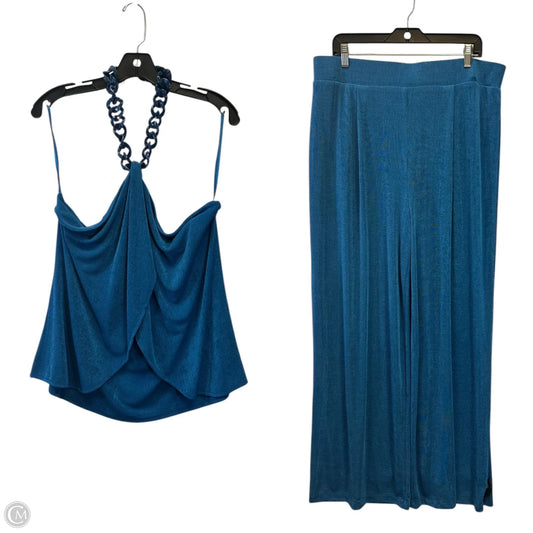 Pants Set 2pc By Boston Proper In Blue, Size: Xl