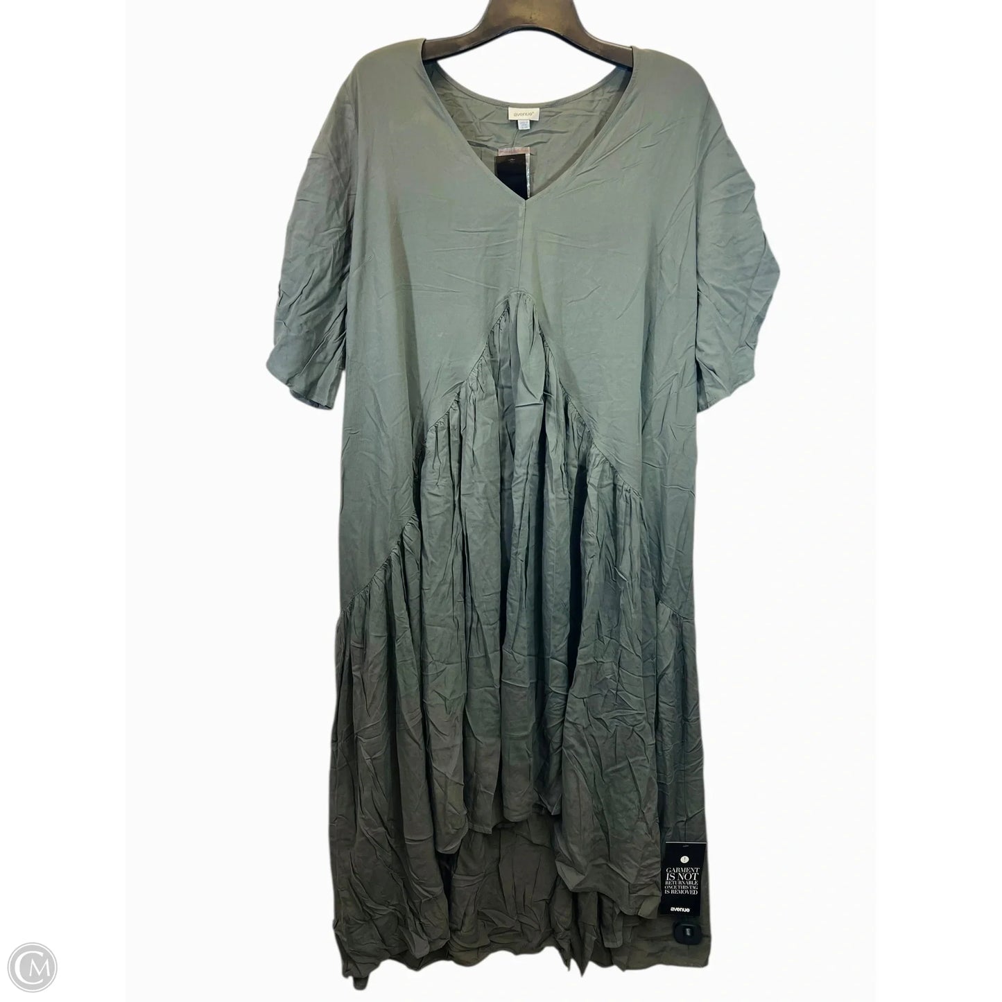 Dress Casual Maxi By Avenue In Green, Size: 3x