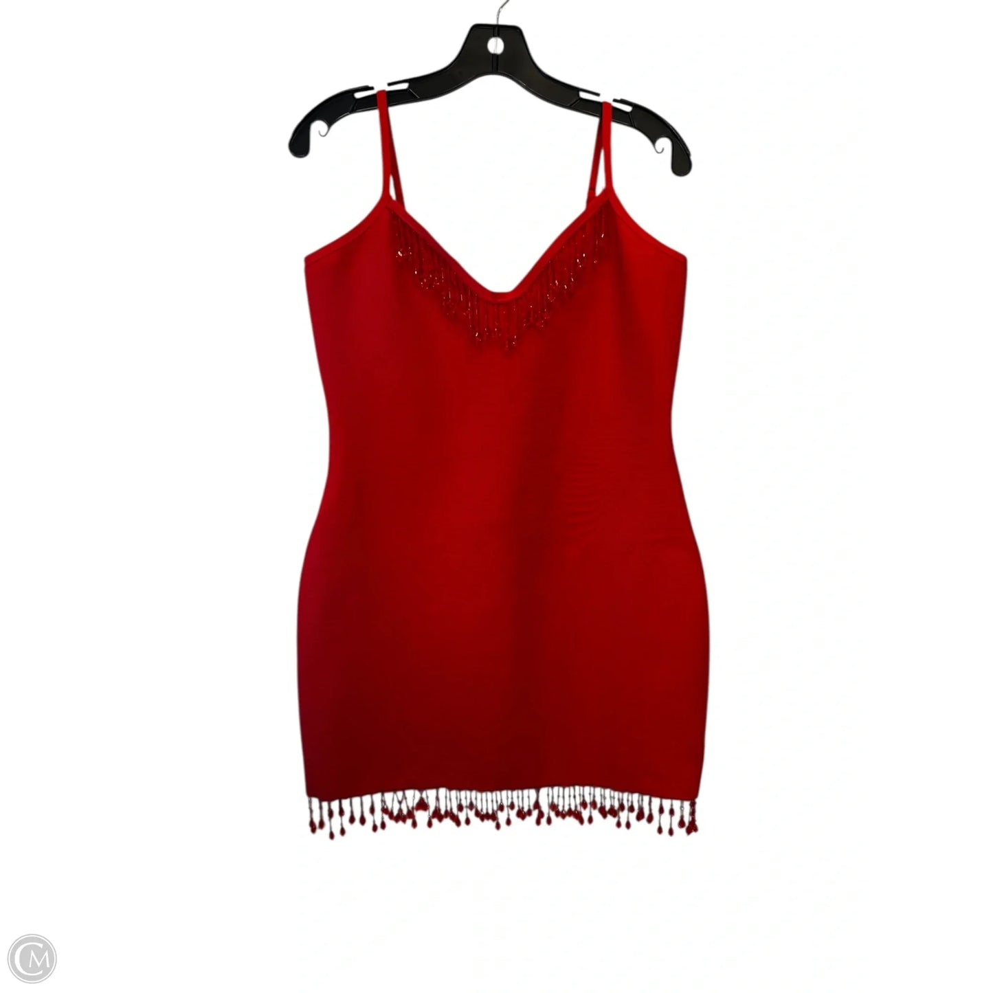 Dress Party Midi By Fashion Nova In Red, Size: Xl