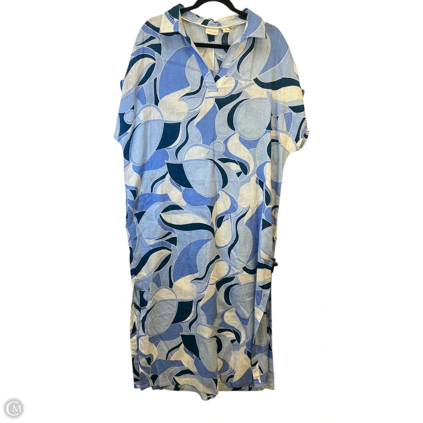 Dress Designer By Rachel Zoe In Blue & White, Size: Xl