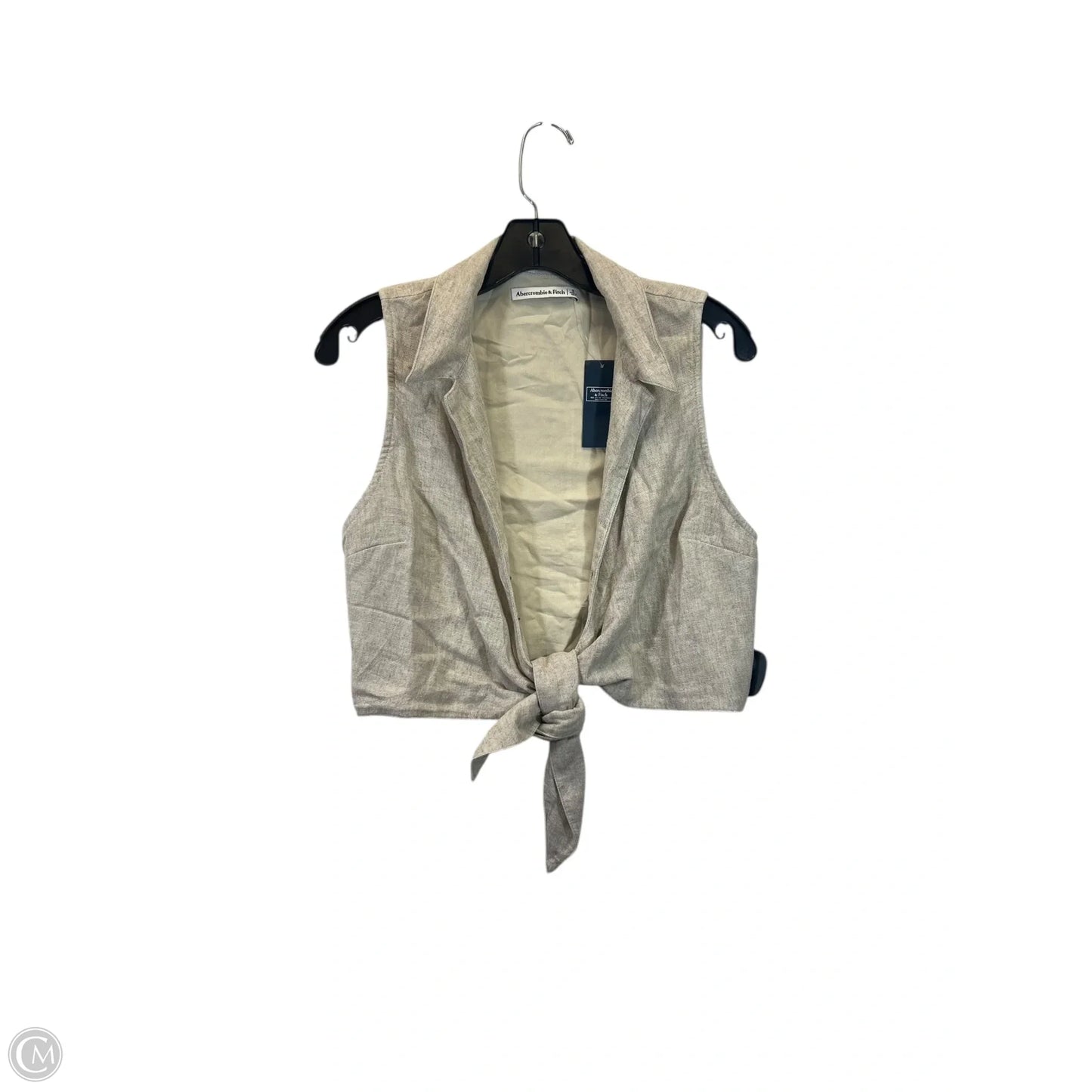 Vest Other By Abercrombie And Fitch In Tan, Size: S