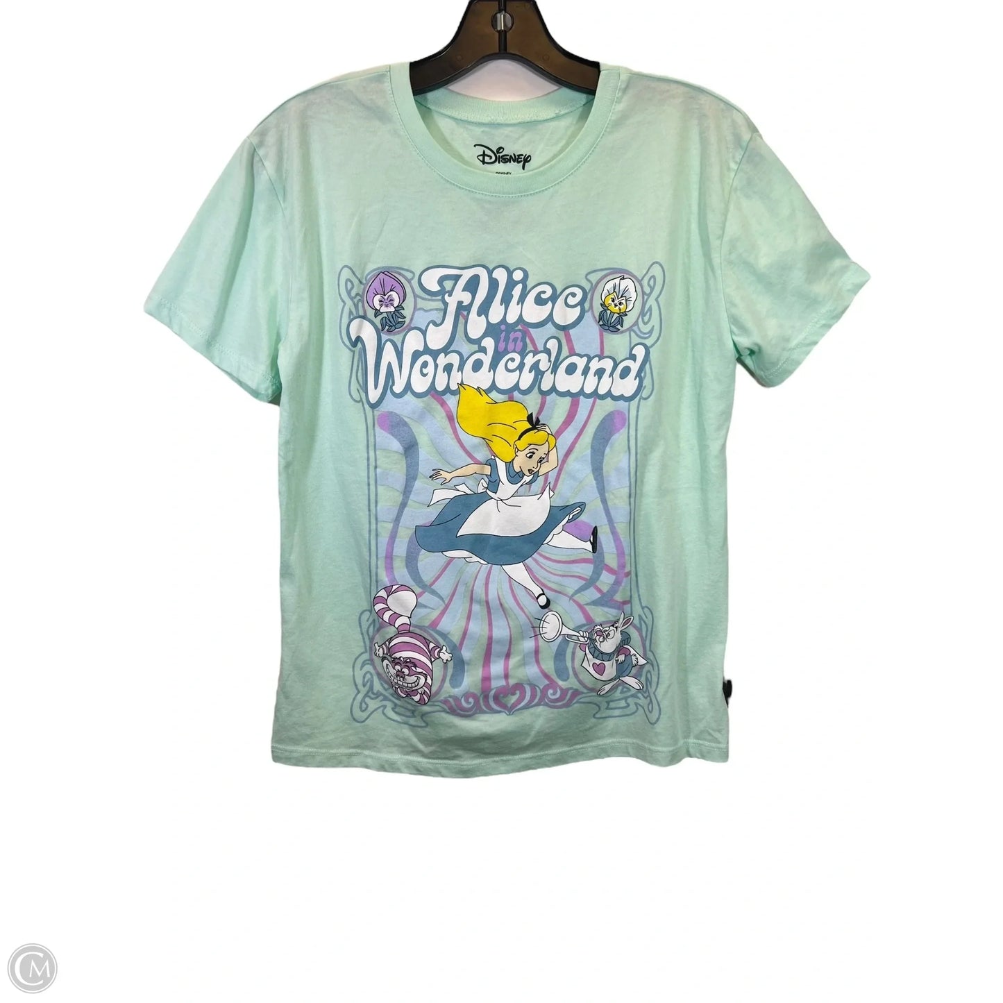 Top Short Sleeve Basic By Disney Store In Green, Size: S
