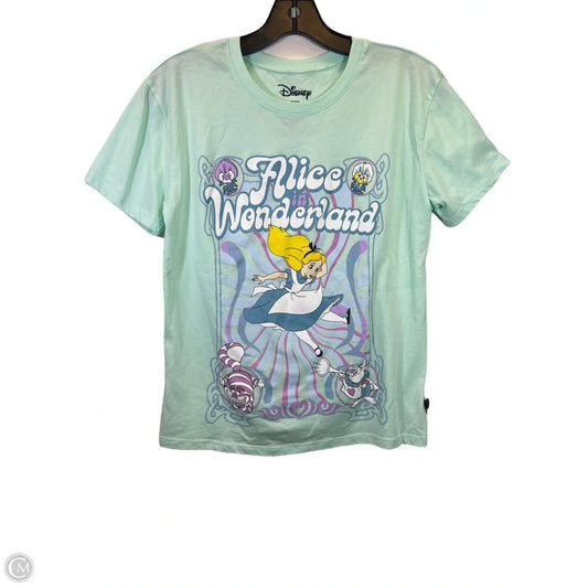 Top Short Sleeve Basic By Disney Store In Green, Size: S