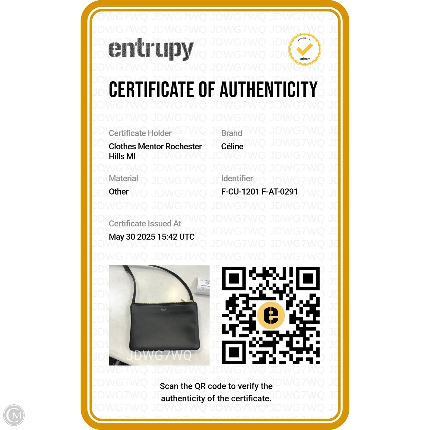 Handbag Luxury Designer By Celine, Size: Small