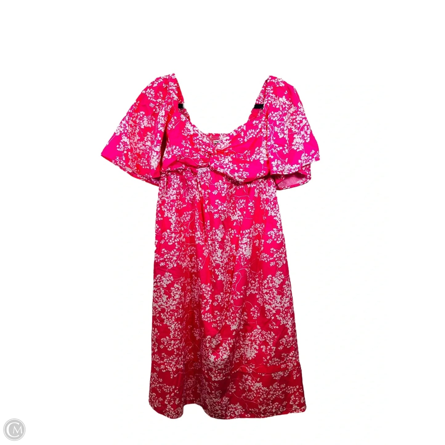 Dress Designer By Peter Som In Pink & White, Size: S