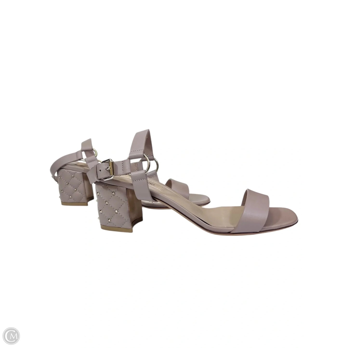 Sandals Luxury Designer By Valentino-garavani In Taupe, Size: 6.5