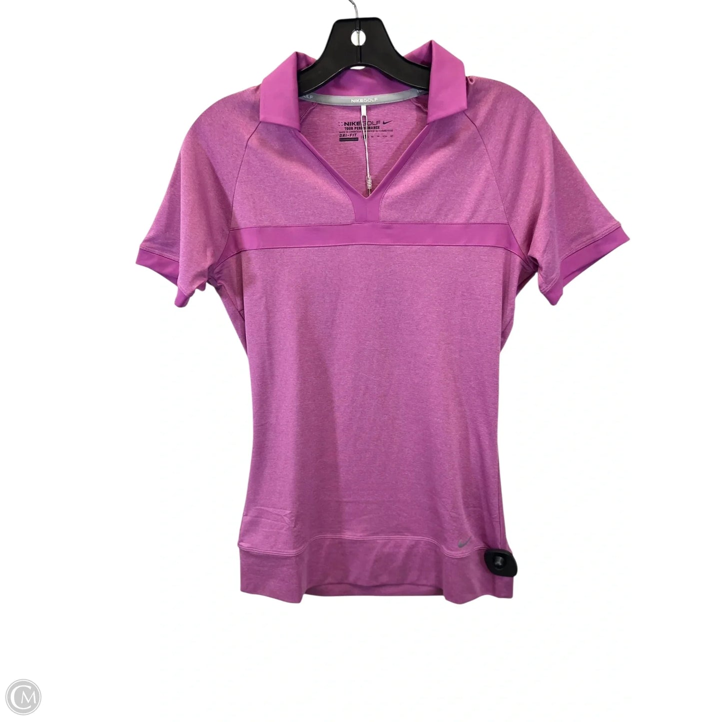 Athletic Top Short Sleeve By Nike Apparel In Pink, Size: Xs