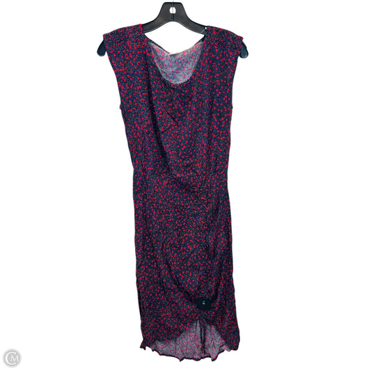 Dress Casual Midi By Gap In Blue & Red, Size: Xs