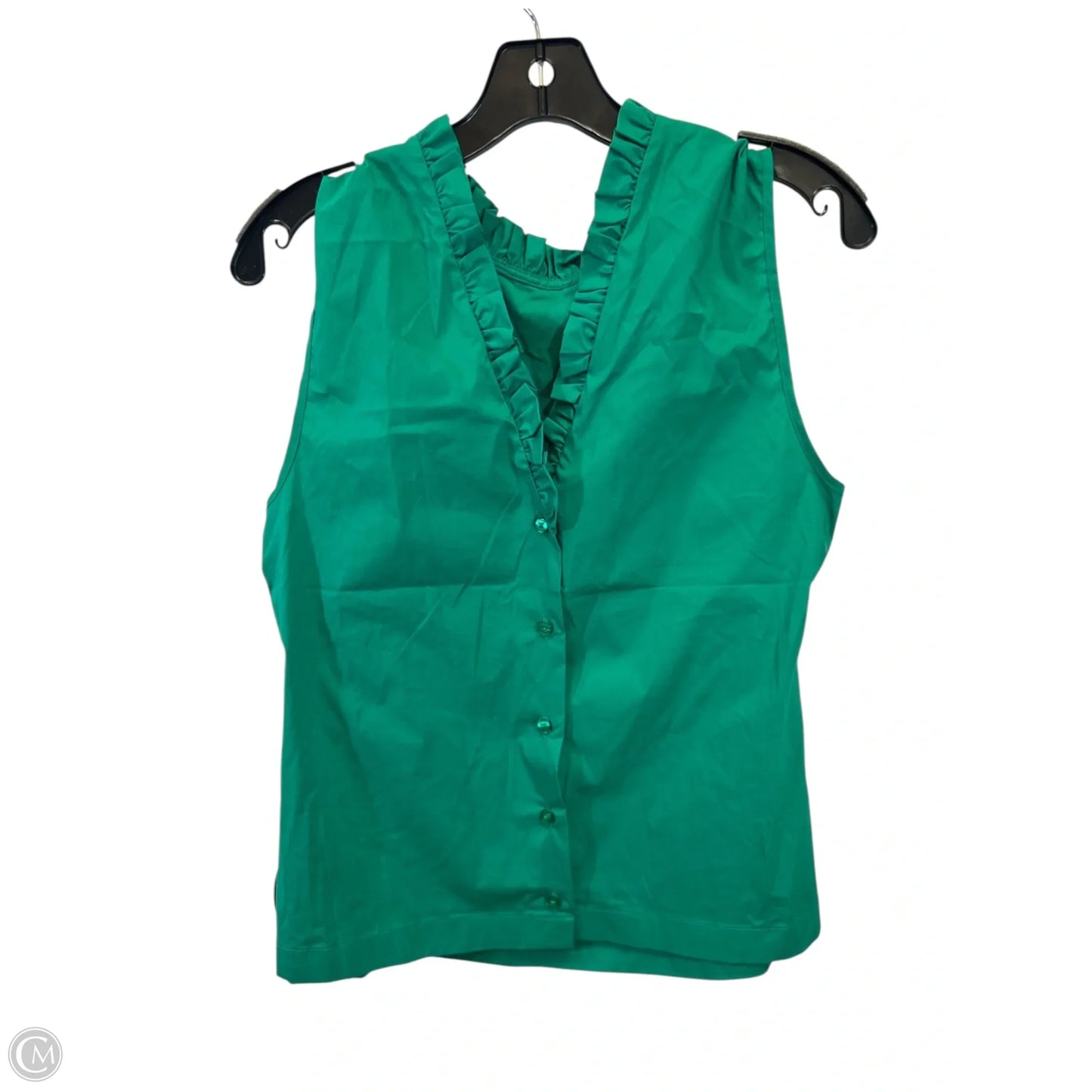 Top Sleeveless By Laundry In Green, Size: S