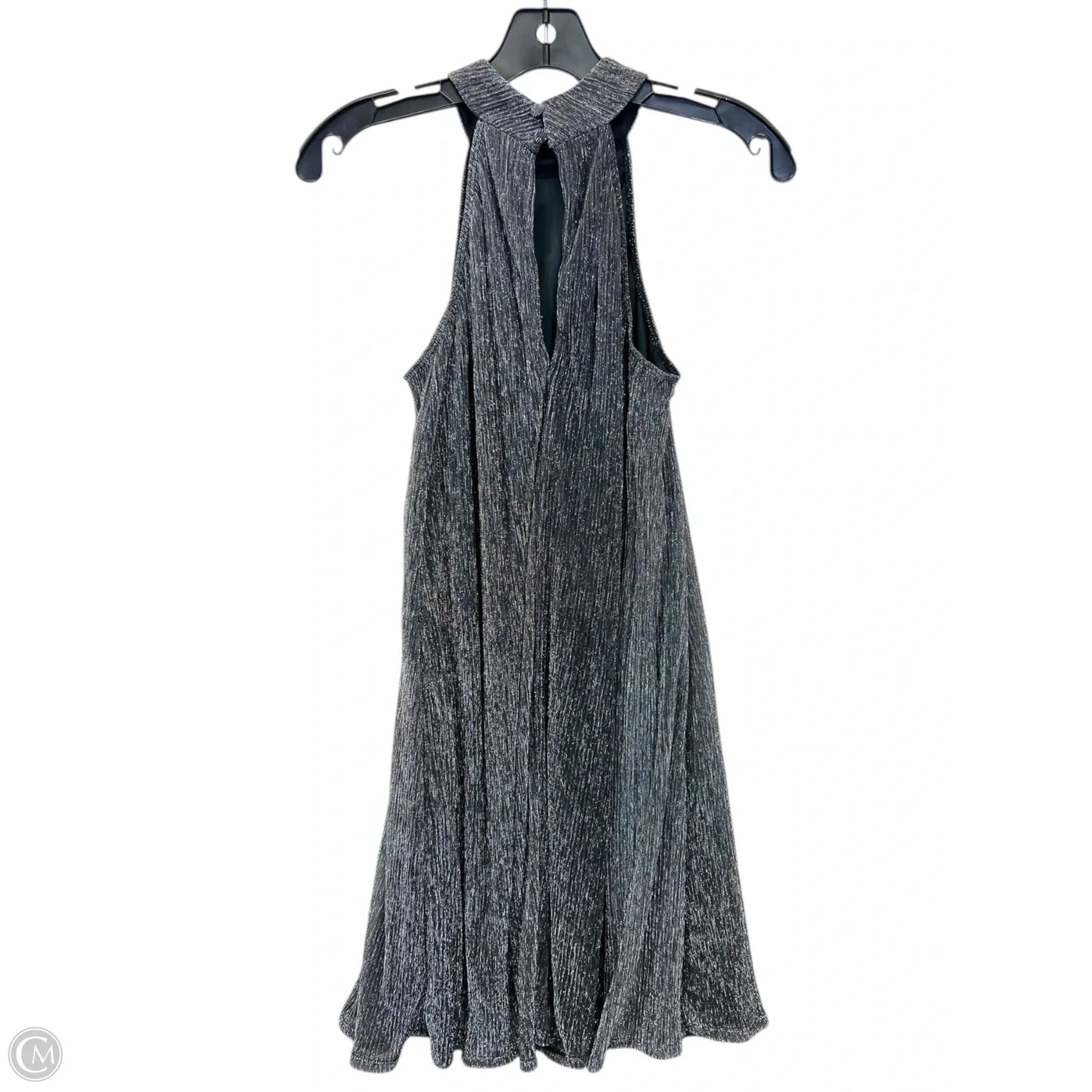 Dress Party Midi By Nine West Apparel In Grey & Silver, Size: S
