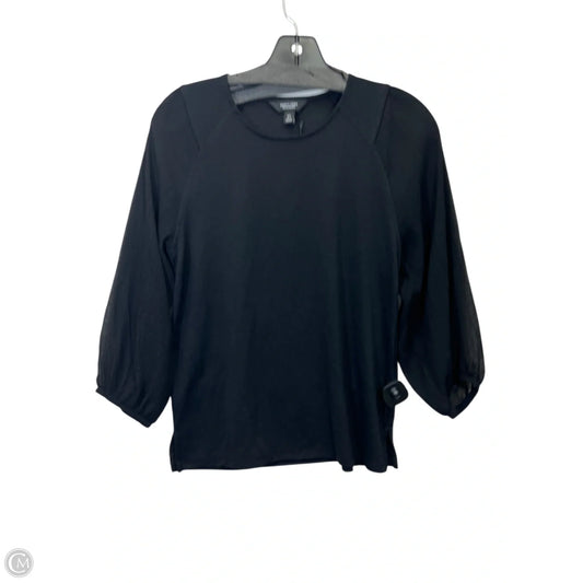 Top Long Sleeve By Simply Vera In Black, Size: Xs