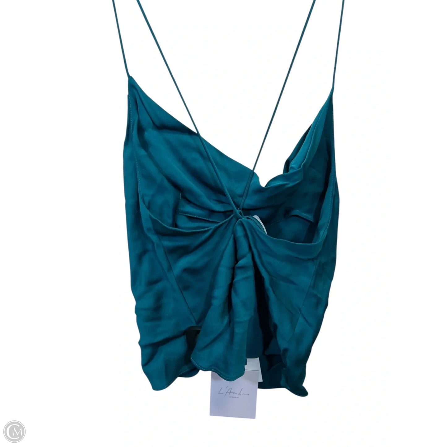 Top Sleeveless Designer By L’Academie In Teal, Size: S