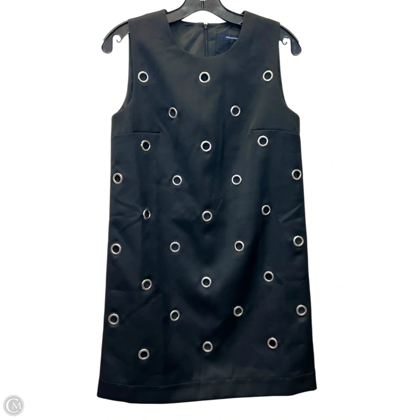Dress Casual Midi By French Connection In Black & Silver, Size: S