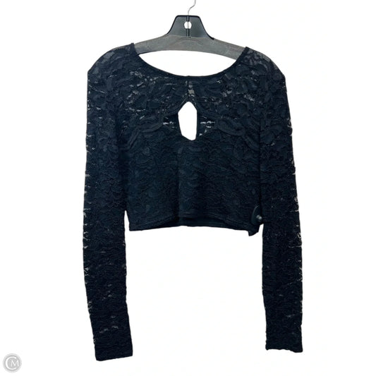 Top Long Sleeve By Asos In Black, Size: M