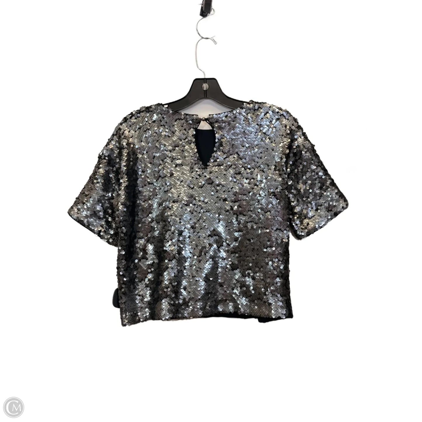 Top Short Sleeve By Divided In Silver, Size: S