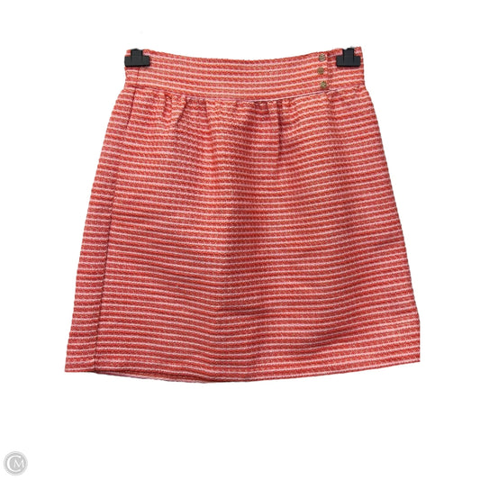 Skirt Designer By Emily McCarthy In Orange & Pink, Size: M