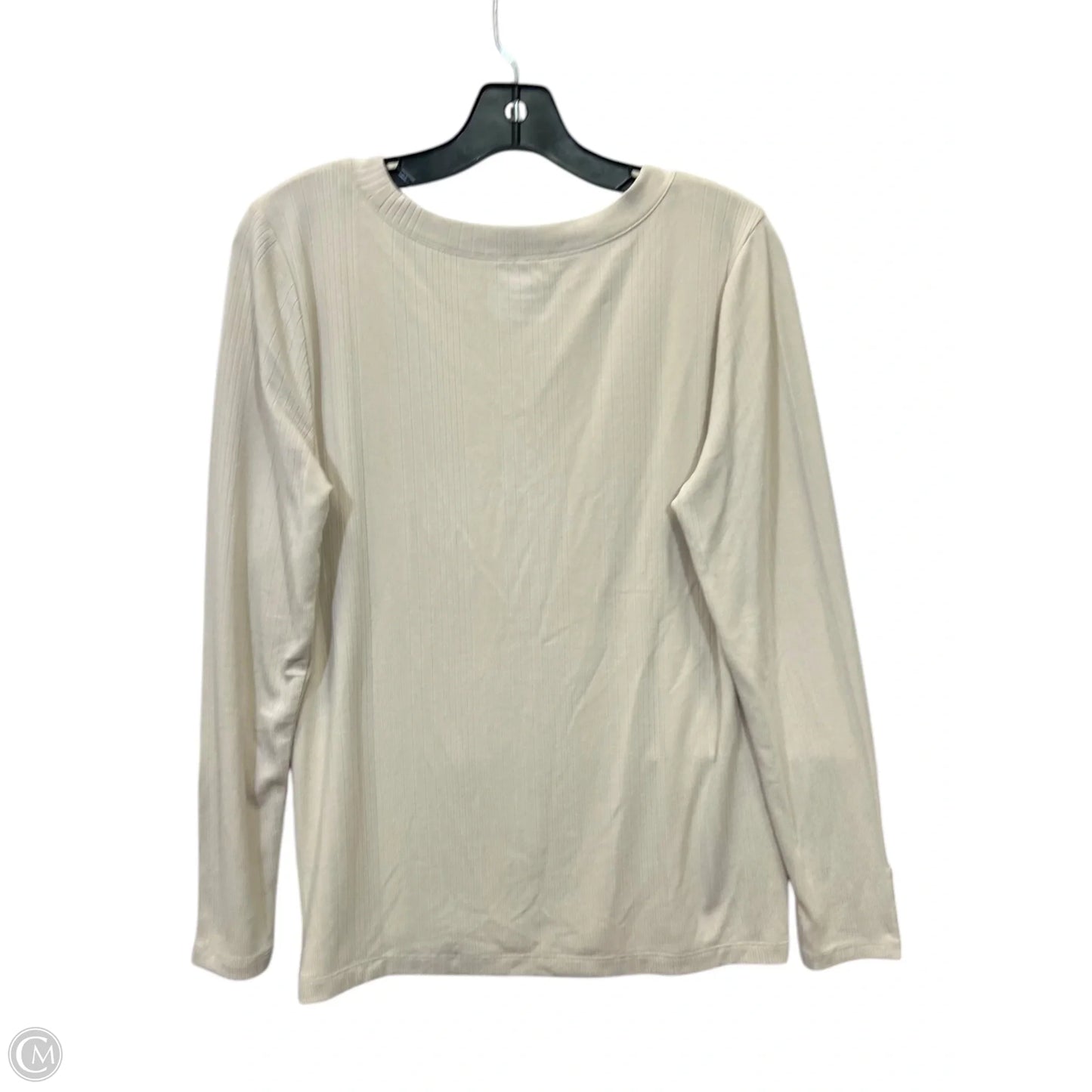 Top Long Sleeve By Loft In Beige, Size: M