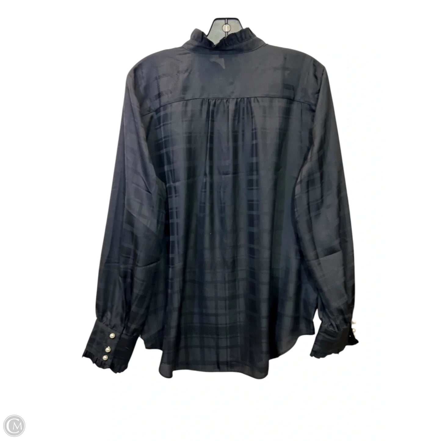 Top Long Sleeve By Ann Taylor In Black, Size: L