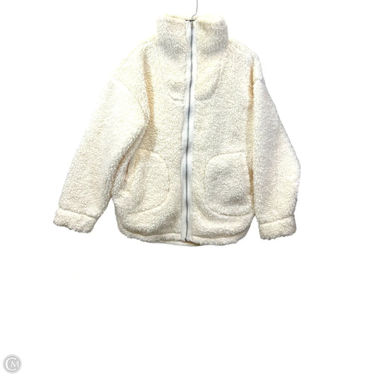 Jacket Faux Fur & Sherpa By Haven In Cream, Size: M