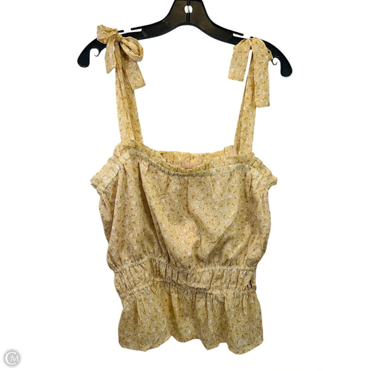 Top Sleeveless By Promesa In Beige, Size: L