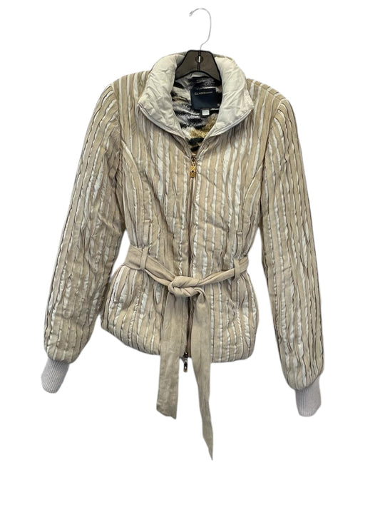 Coat Designer By Roberto Cavalli In Beige, Size: M