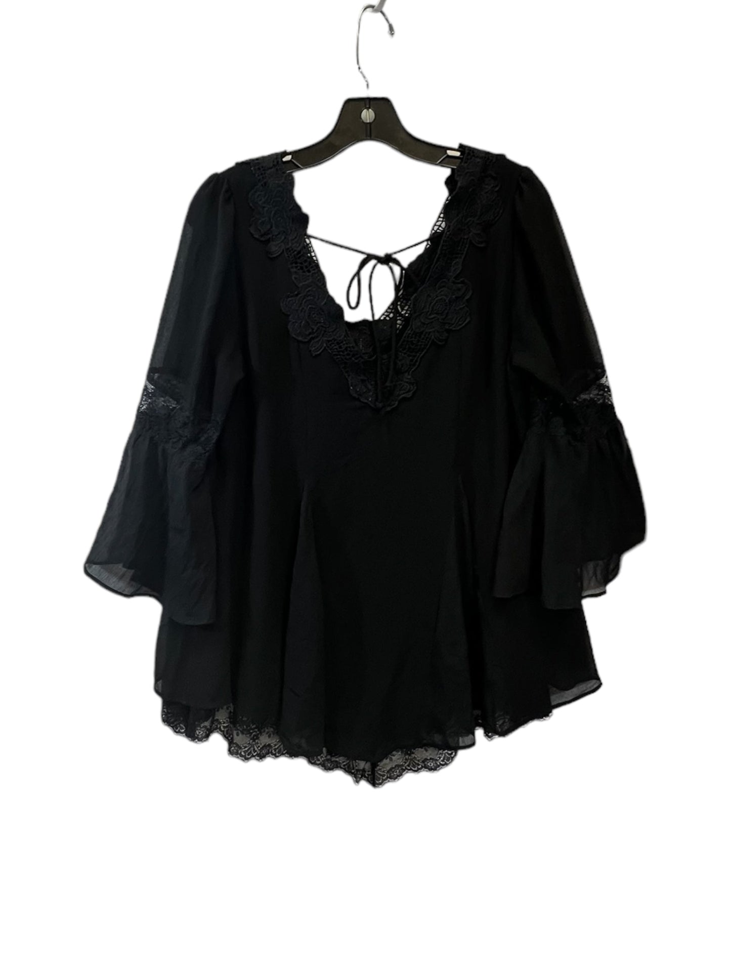 Black Top Long Sleeve Free People, Size M