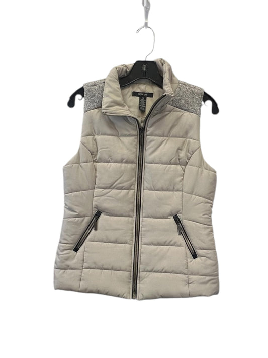 Vest Puffer & Quilted By Style And Company In Beige, Size: Sp