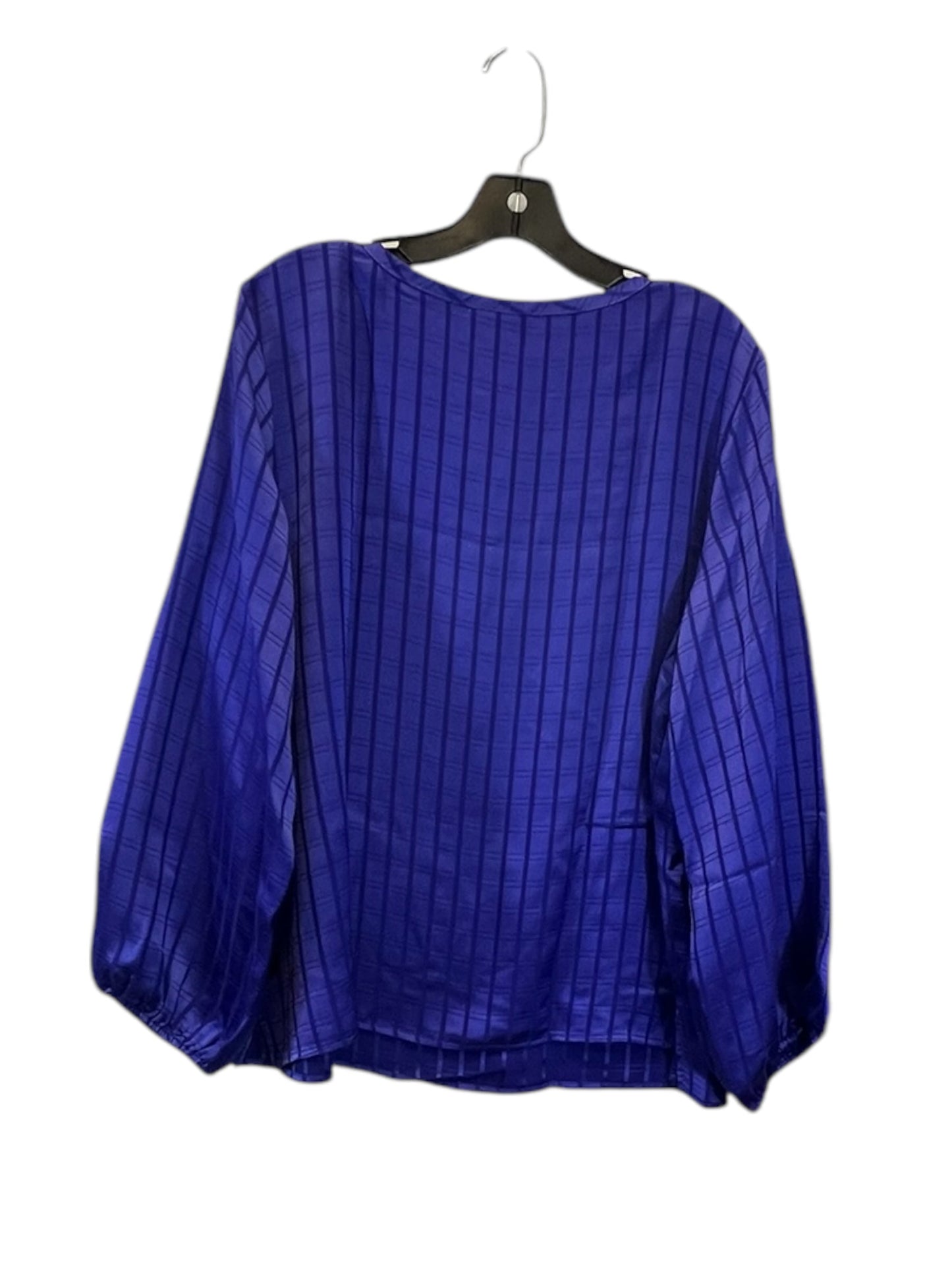 Top Long Sleeve By Liz Claiborne In Purple, Size: Xxl