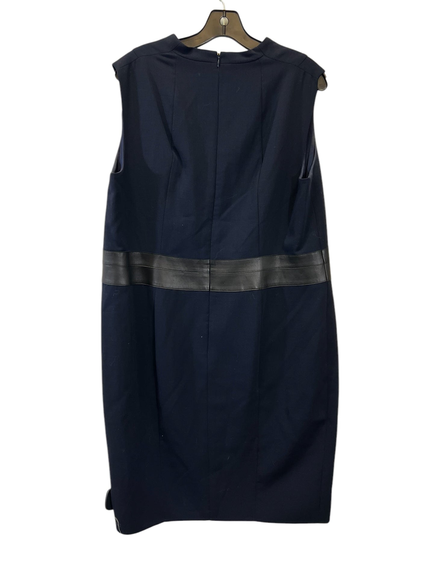 Dress Designer By Akris In Black & Blue, Size: Xl