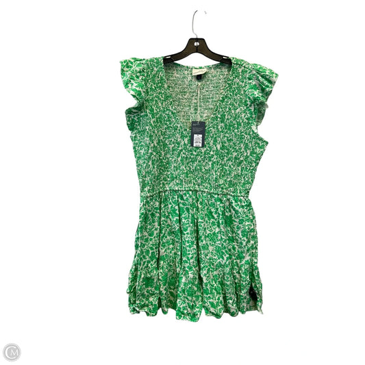 Dress Casual Midi By Universal Thread In Green & White, Size: Xxl