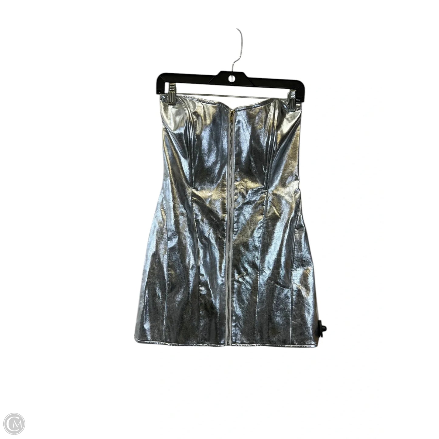 Dress Casual Midi By edikted In Silver, Size: M