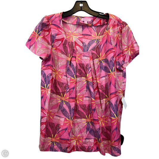Top Short Sleeve By Lilly Pulitzer In Pink, Size: S