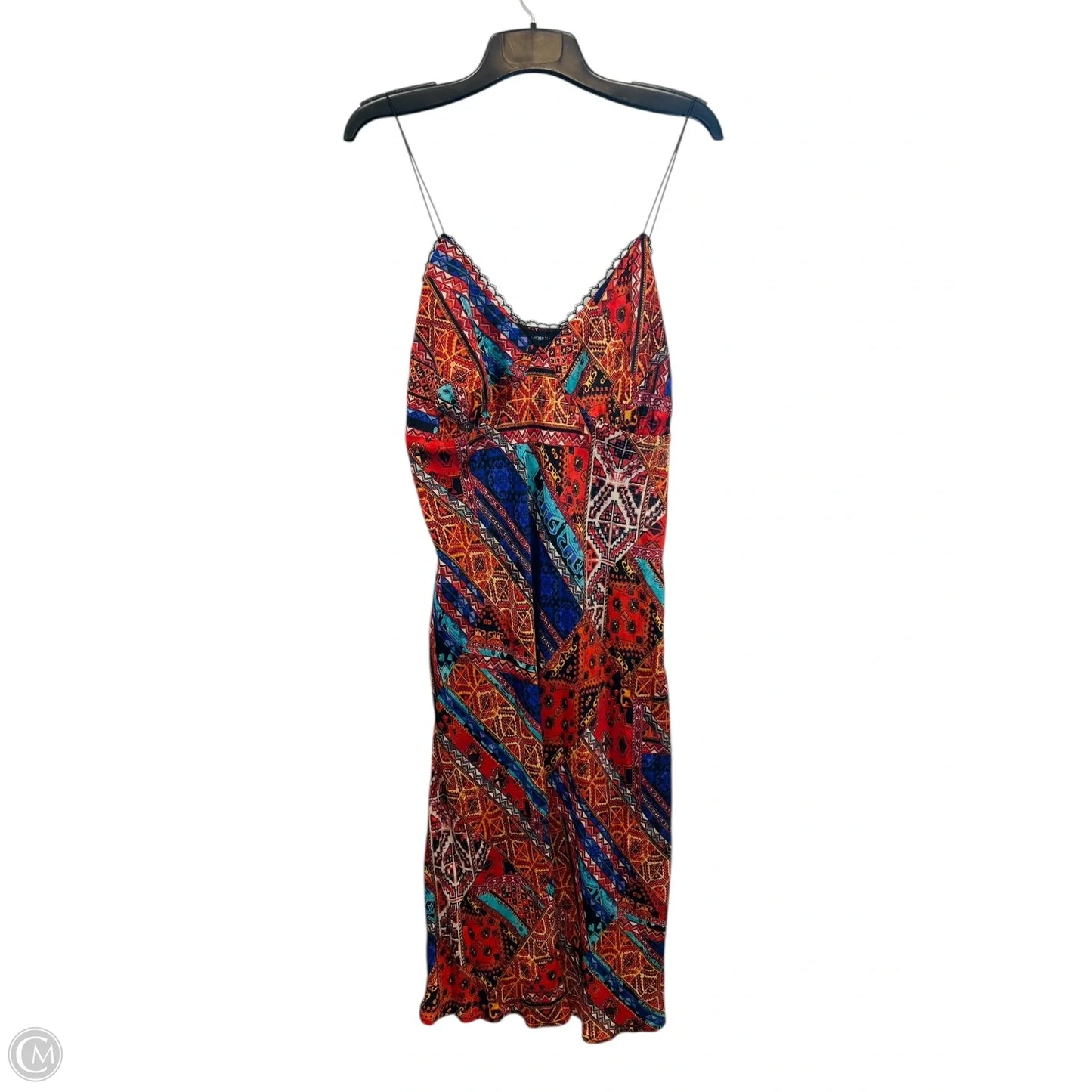 Dress Casual Maxi By Forever 21 In Blue & Orange, Size: 3x